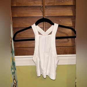 Free people t back crop top